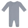 Bebe Bella Kids'  Ribbed Button Up Long Sleeve Assorted Romper Set In Blue
