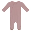 Bebe Bella Kids'  Ribbed Button Up Long Sleeve Assorted Romper Set In Pink