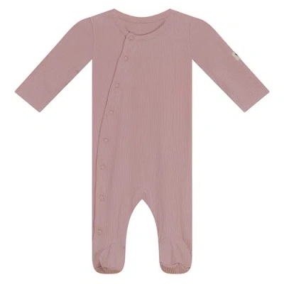 Bebe Bella Kids'  Ribbed Button Up Long Sleeve Assorted Romper Set In Pink