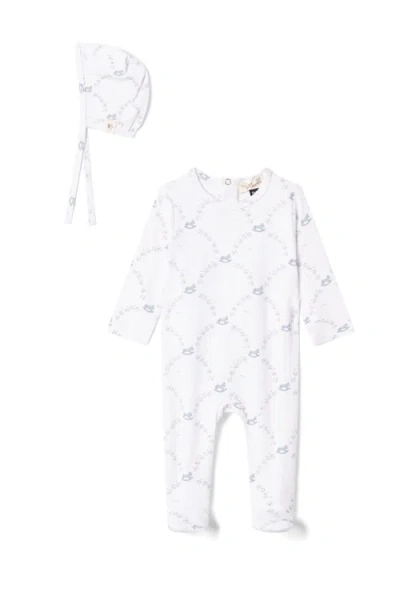 Bebe Bella Babies'  Rocking Horse Print Romper With Hat In White