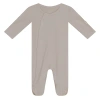 Bebe Bella Kids'  Ribbed Button Up Long Sleeve Assorted Romper Set In Brown