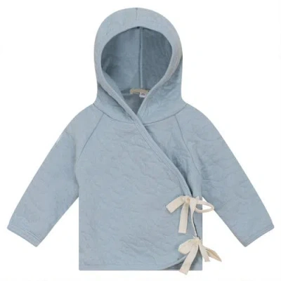 Bebe Bella Kids'  Stars Front Neck Quilted Jacket In Blue
