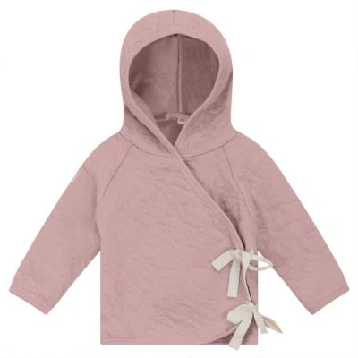Bebe Bella Kids'  Stars Front Neck Quilted Jacket In Pink