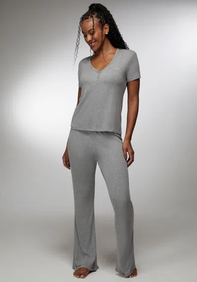 Bebe Better Thangs Lounge Set In Grey Heather