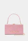 Bebe Betty Rectangle Shoulder Bag In Fuchsia