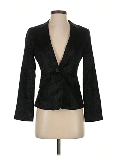Pre-owned Bebe Blazer Jacket In Black