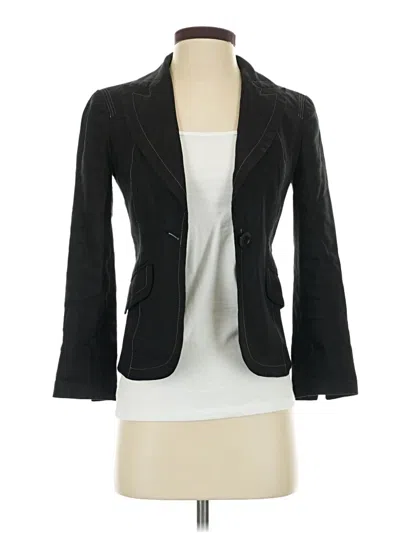 Pre-owned Bebe Blazer Jacket In Black