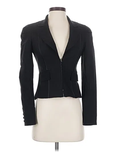 Pre-owned Bebe Blazer Jacket In Black
