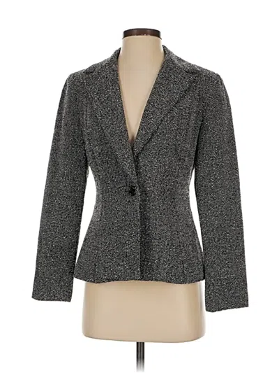Pre-owned Bebe Blazer Jacket In Gray
