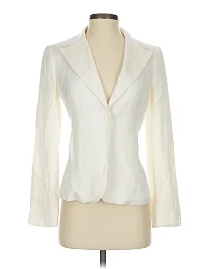 Pre-owned Bebe Blazer Jacket In White