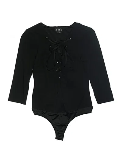Pre-owned Bebe Bodysuit In Black