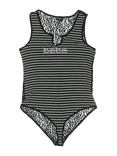 Pre-owned Bebe Bodysuit In Gray