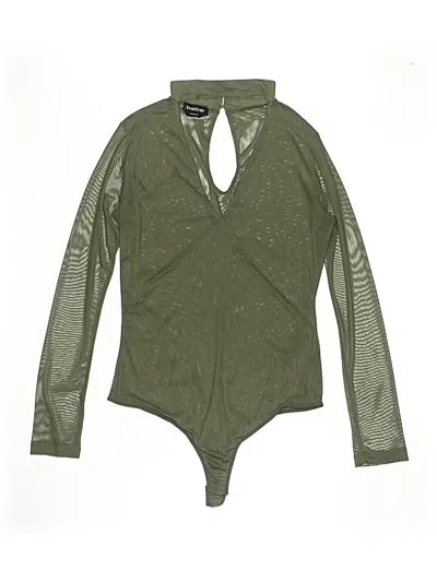 Pre-owned Bebe Bodysuit In Green
