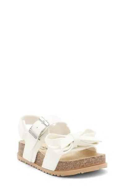 Bebe Bow Sandal In White