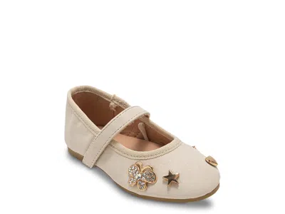 Bebe Briana Mary Jane Flat Kids' In Taupe