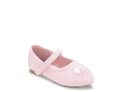 Bebe Brina Mary Jane Flat Kids' In Light Pastel Pink