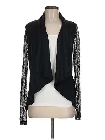 Pre-owned Bebe Cardigan Sweater In Black