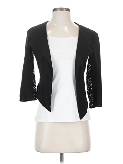 Pre-owned Bebe Cardigan Sweater In Black