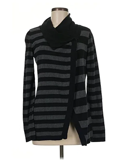 Pre-owned Bebe Cardigan Sweater In Black
