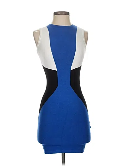 Pre-owned Bebe Cardigan Sweater In Blue