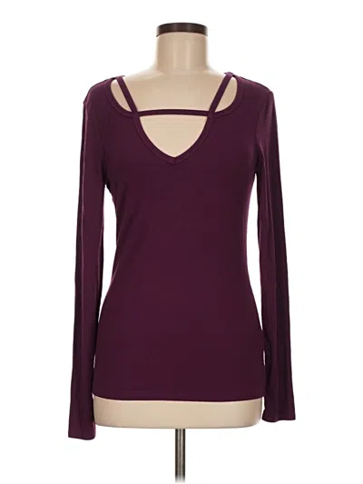 Pre-owned Bebe Cardigan Sweater In Burgundy