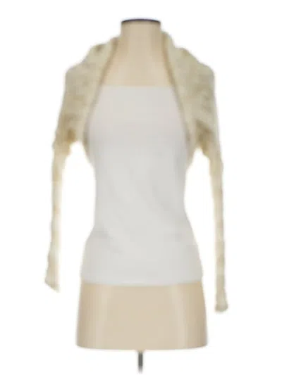 Pre-owned Bebe Cardigan Sweater In Gold