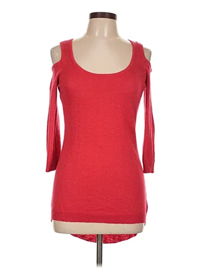 Pre-owned Bebe Cardigan Sweater In Red
