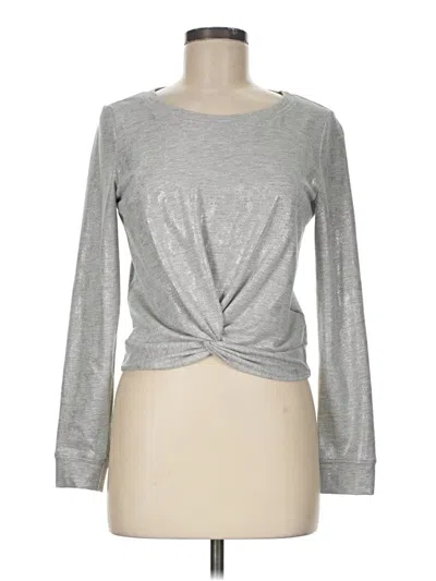 Pre-owned Bebe Cardigan Sweater In Silver