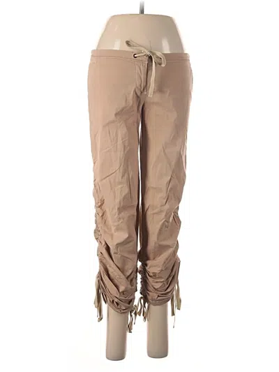 Pre-owned Bebe Cargo Pants In Tan