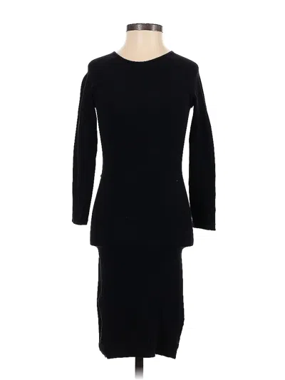 Pre-owned Bebe Casual Dress In Black