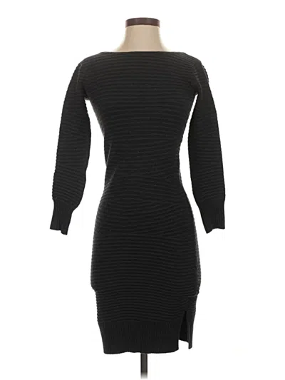 Pre-owned Bebe Casual Dress In Black