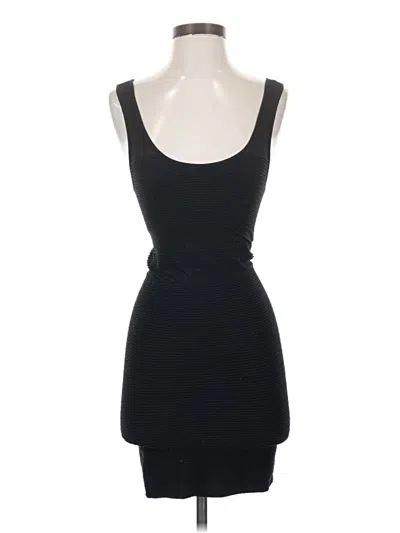 Pre-owned Bebe Casual Dress In Black