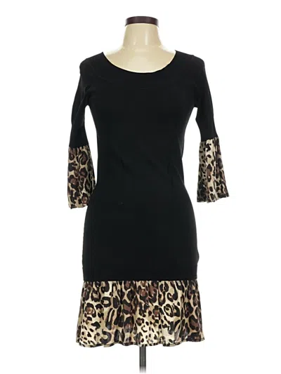 Pre-owned Bebe Casual Dress In Black