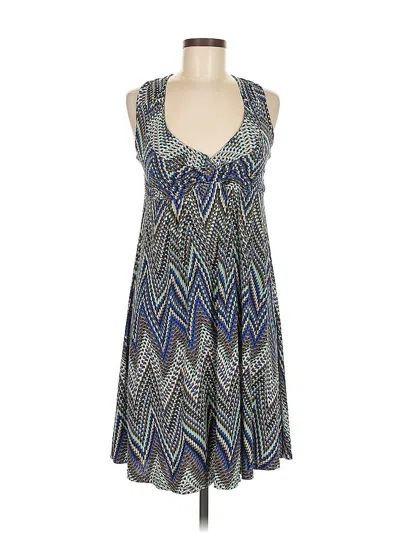 Pre-owned Bebe Casual Dress In Blue