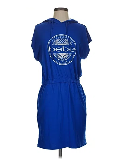 Pre-owned Bebe Casual Dress In Blue