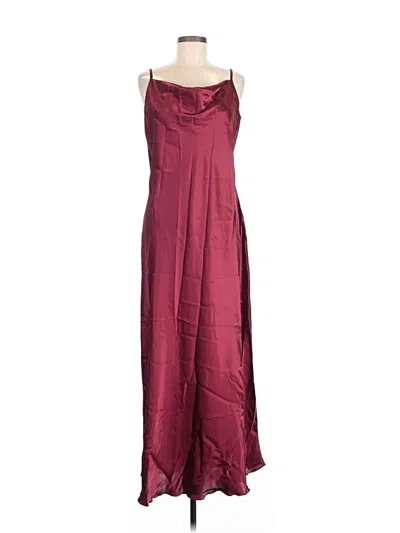 Pre-owned Bebe Casual Dress In Burgundy