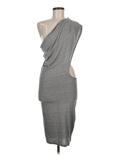 Pre-owned Bebe Casual Dress In Gray