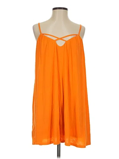 Pre-owned Bebe Casual Dress In Orange