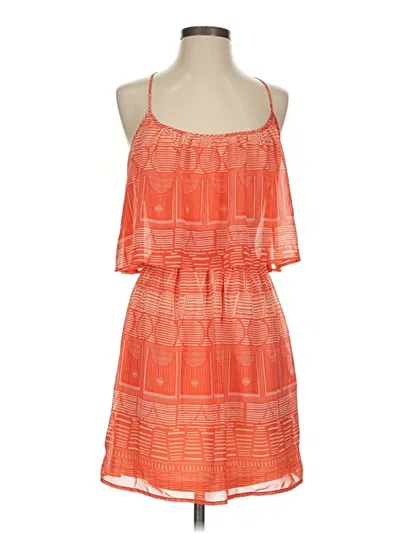 Pre-owned Bebe Casual Dress In Orange