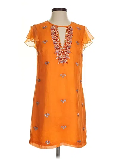 Pre-owned Bebe Casual Dress In Orange