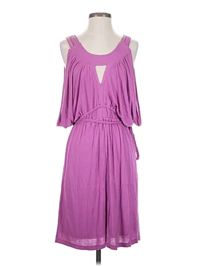 Pre-owned Bebe Casual Dress In Purple