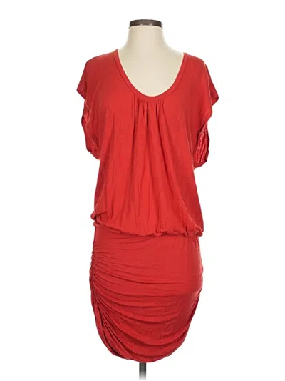 Pre-owned Bebe Casual Dress In Red
