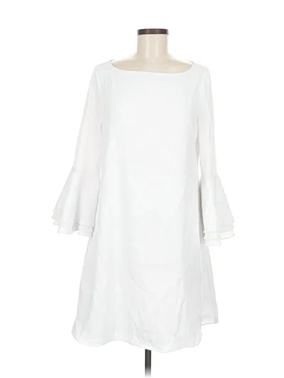 Pre-owned Bebe Casual Dress In White