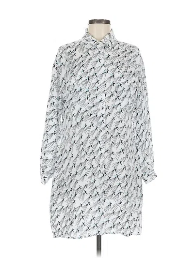 Pre-owned Bebe Casual Dress In White