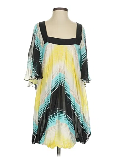 Pre-owned Bebe Casual Dress In Yellow