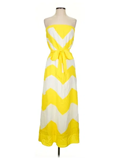 Pre-owned Bebe Casual Dress In Yellow