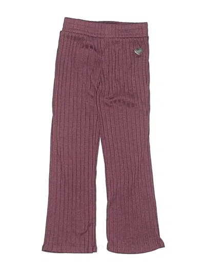 Pre-owned Bebe Kids' Casual Pants In Burgundy