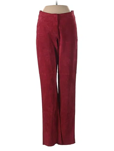 Pre-owned Bebe Casual Pants In Burgundy