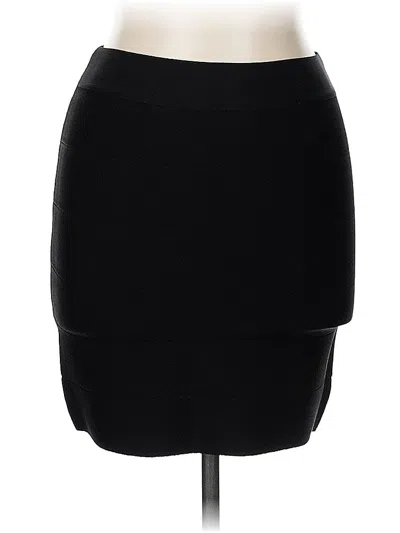 Pre-owned Bebe Casual Skirt In Black