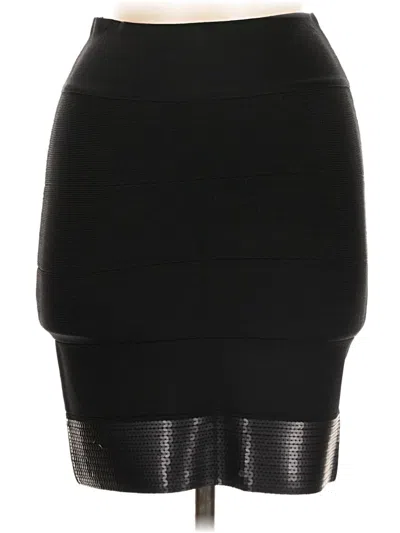 Pre-owned Bebe Casual Skirt In Black
